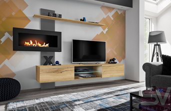 Секция с биокамином