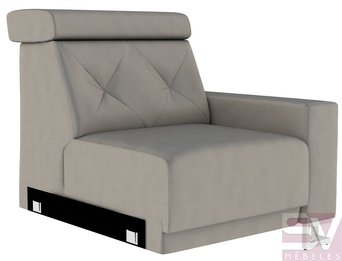 Dīvāna elements ar labo balstu un funkciju relax
